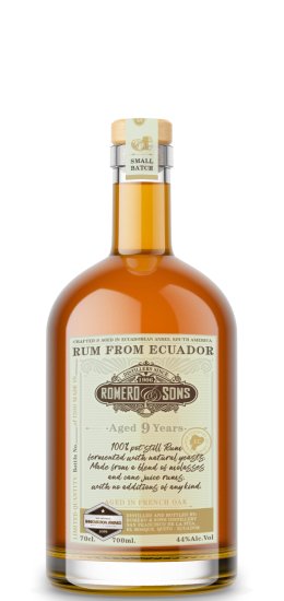 Rum Romero & Sons From Ecuador 9 Years 40° cl70 