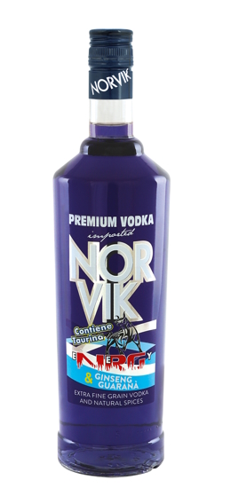 Vodka &... Norvik Energy, Taurina,Ginseng & Guaranà 20° cl100